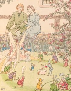 The Christening Of Tom Thumb by Leonard Leslie Brooke