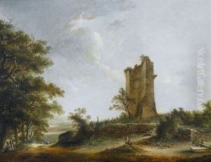 Idyllische Landschaften (pair) by Johann-Heinrich Wuest