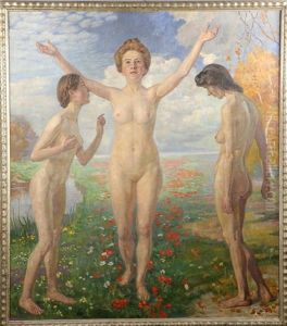 Allegorie Der Drei Lebensalter by Gustav Wustmann