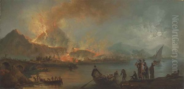 Mount Vesuvius In Eruption - view 1