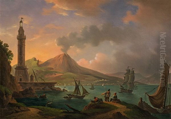 Bay Of Naples With Vesuv - view 1