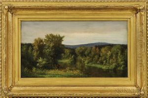 Fisherman In Summer, Below Spring Valley by Alexander Helwig Wyant