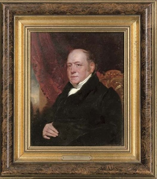Portrait Of Sir George Farrant In A White Shirt And Black Coat - view 1