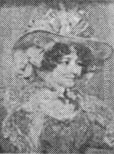Portrait Of A Woman In A Red Dress - view 1