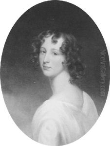 Portrait Of A Young Woman In White by Henry Wyatt