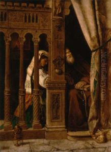 At The Confessional by Francis John Wyburd
