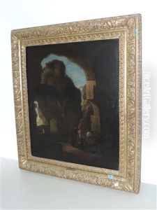 Paar In Der Ruine by Thomas Wyck