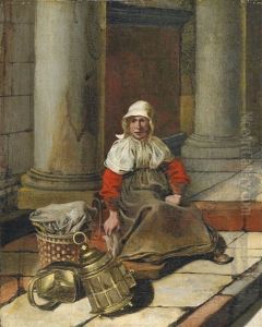 Die Strassenhandlerin by Jan Van Wyckersloot