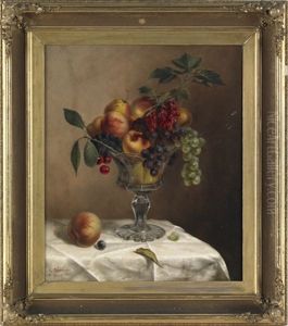 Still Life With A Compote Of Fruit by Arnoud Wydeveld