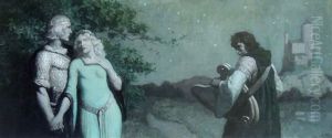 Brand In Einem Dorf by Newell Convers Wyeth