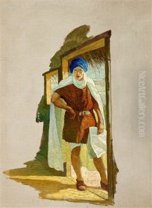 Brand In Einem Dorf by Newell Convers Wyeth