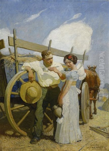 Untitled (couple And Wagon) - view 1