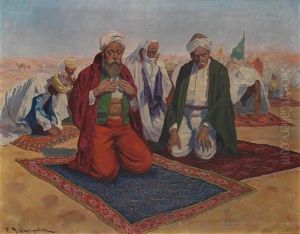 La Priere Dans Le Desert by Felix Michal Wygrzywalski
