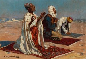 Prayers Bedouin Desert by Felix Michal Wygrzywalski