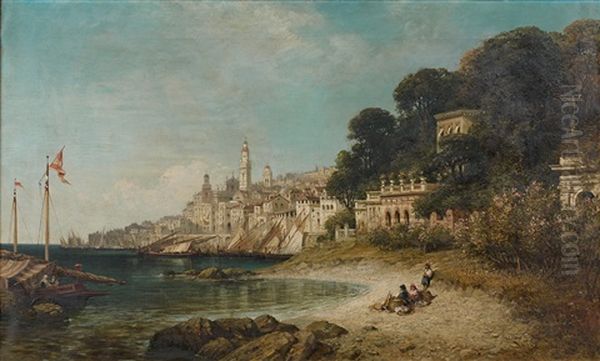 Vue De La Ville De Menton - view 1