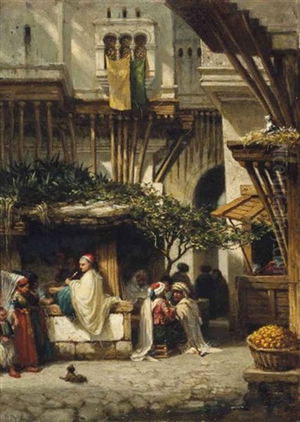 An Arab Street Scene - view 1