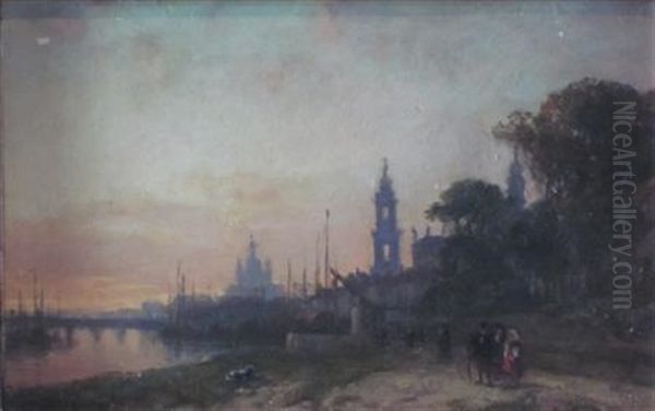 View Of Dresden, Evening - view 1