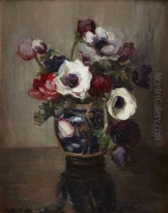 Anemones And Tulips by Kate Wylie