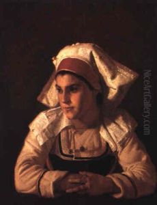 Portrait Of A Roman Girl by Robert Wylie