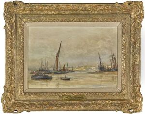 Busy Estuary by William Lionel Wyllie