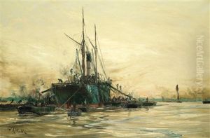 Sandsend Of London Discharging Coal