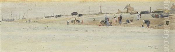 Fisherwomen On A Beach - view 1