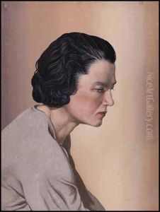 Portrait Of A Lady by Bertram Richard Brooker
