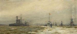 Review Of The Grand Fleet In The Firth Of Forth After The Armistice