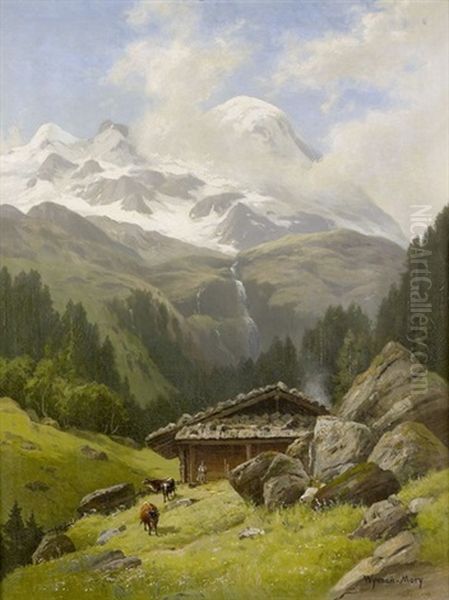 Gebirgspartie Mit Alp - view 1