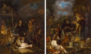 Pendants - Szenen Eines Hexenmeisters by Domenicus van (Ascanius) Wynen