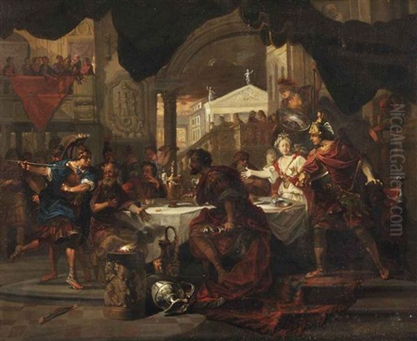 Phineus Interrupting The Wedding Of Perseus And Andromeda - view 1