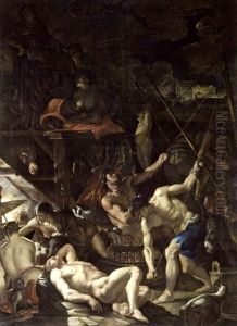 Scene De Sorcellerie by Domenicus van (Ascanius) Wynen