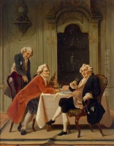 Het Borreluurtje by Petrus Theodorus Van Wyngaerdt