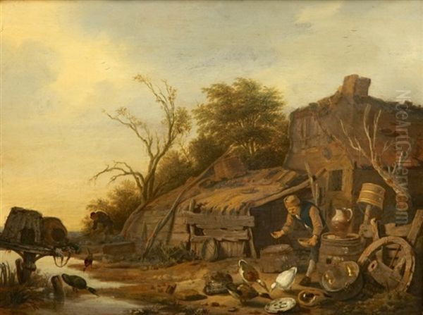 A Farmyard Scene - view 1