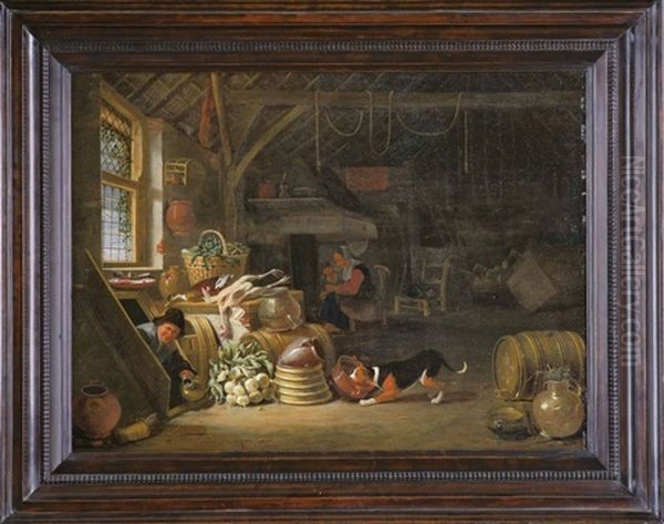 Ein Bauerliches Kucheninterieur - view 1
