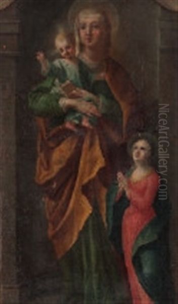 Madonna Mit Kind (right Part Of An Altar Piece) - view 1