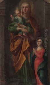 Madonna Mit Kind (right Part Of An Altar Piece) by Johann Melchior Wyrsch