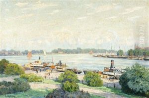 View Of A River In Holland