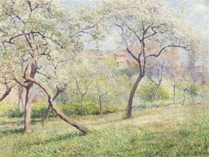 Orchard At Linkebeek by Rodolphe Paul Wytsman