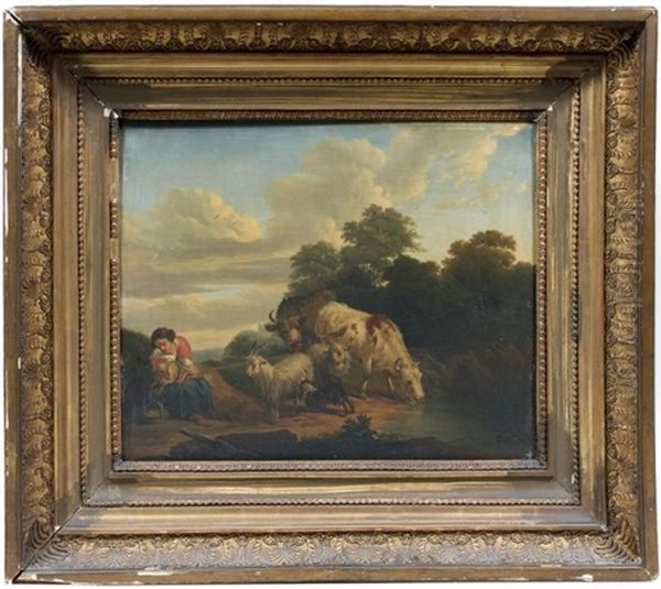 Bergere Et Troupeau - view 1
