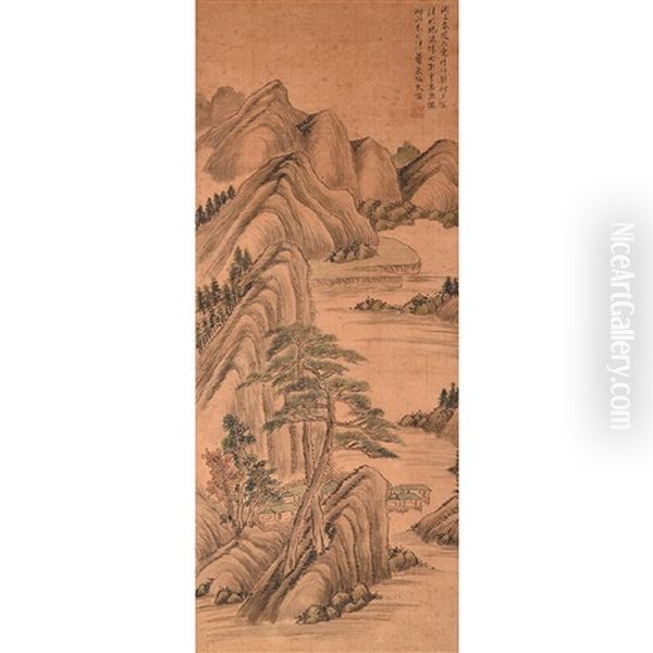 Landscape Hanging Scroll - view 1