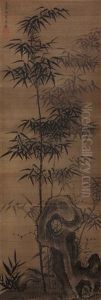 Bamboo And Rock by Xia Chang