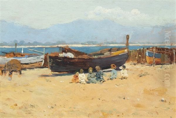 The Beach At Terracina - view 1