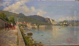 Le Lac De Stresa by Ettore Ximenes