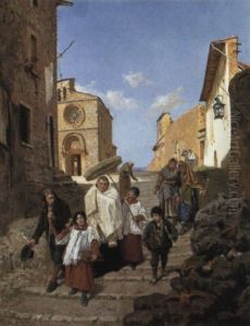 The Midday Procession by Ettore Ximenes
