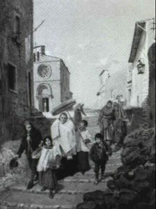 A Sicilian Procession by Ettore Ximenes