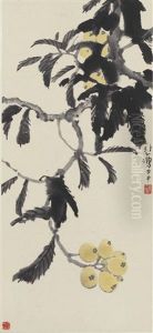 Loquat by Xu Beihong