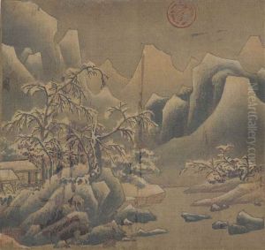 Studying In The Snowy Mountain by Xu Daoning