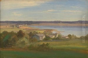 Norwegische Fjordlandschaft Im Sommer by Wilhelm Ferdinand Xylander