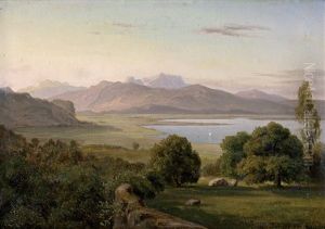 Bayrische Voralpenlandschaft by Wilhelm Ferdinand Xylander
